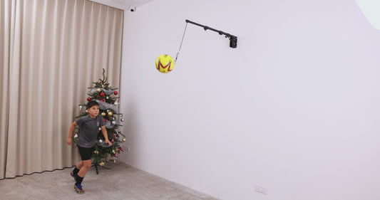 Wall-Mounted Soccer Heading Training System- Improves Players' Heading Skills